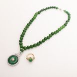 JADE NECKLACE AND RING