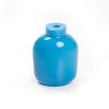 CHINESE BLUE PEKING GLASS SNUFF BOTTLE