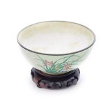 CHINESE WHITE ENAMELED BOWL