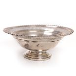 STERLING SILVER CANDY DISH CEMENT FILLED