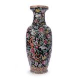 CHINESE FAMILLE NOIRE VASE
