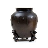 MEIJI PERIOD, JAPANESE BRONZE JAR