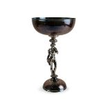 SILVER PLATED MYTHILOGICAL FIGURAL GOBLET