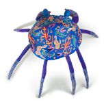 PAINTED COCONUT CRAB FIGURINE