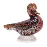 L A TOUR D'ARGENT PARIS Murano Glass Duck Figurine
