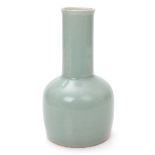 Chinese Longquan celadon mallet shaped vase