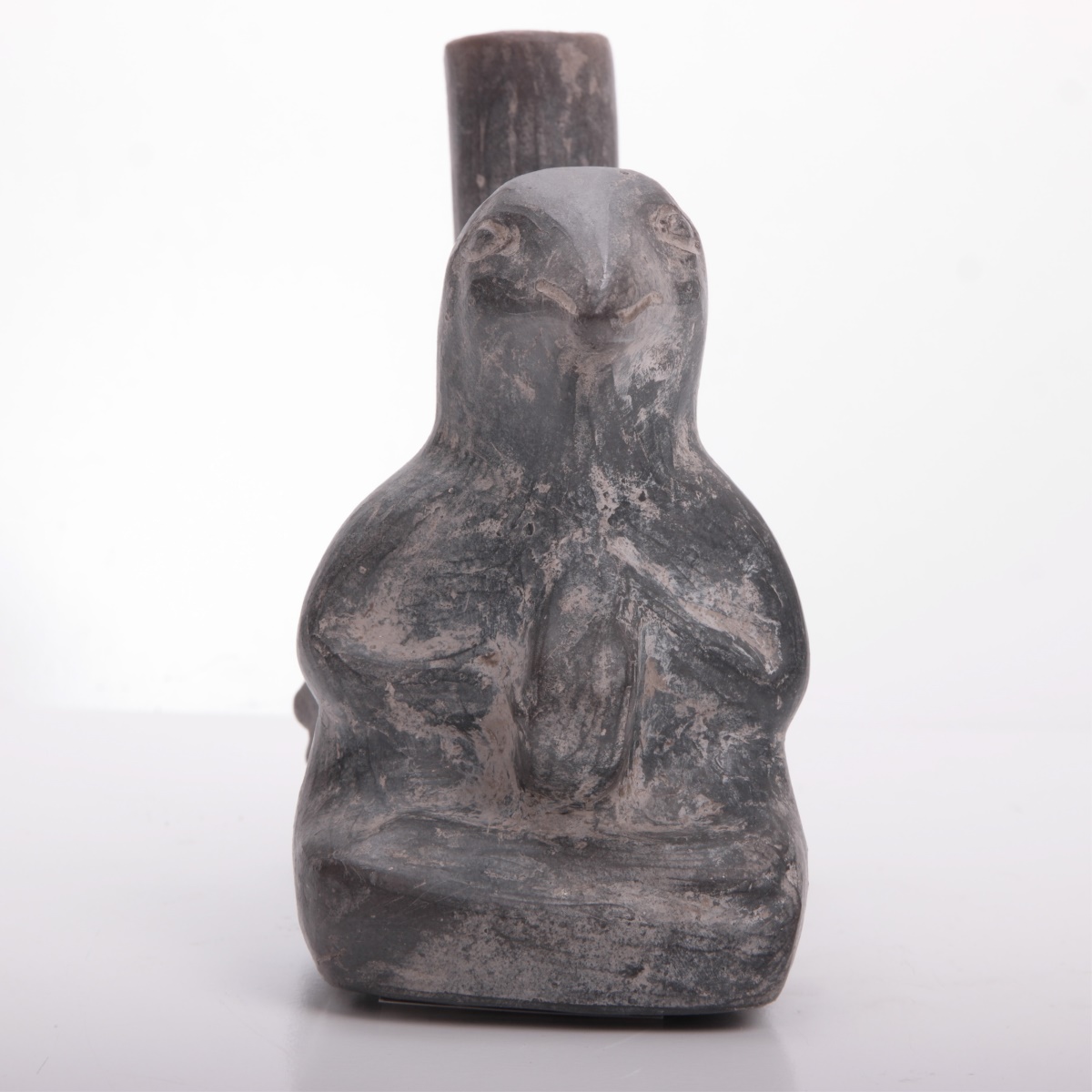 PRE-COLUMBIAN CHIMU BLACKWARE BIRD WHISTLE - Image 2 of 5