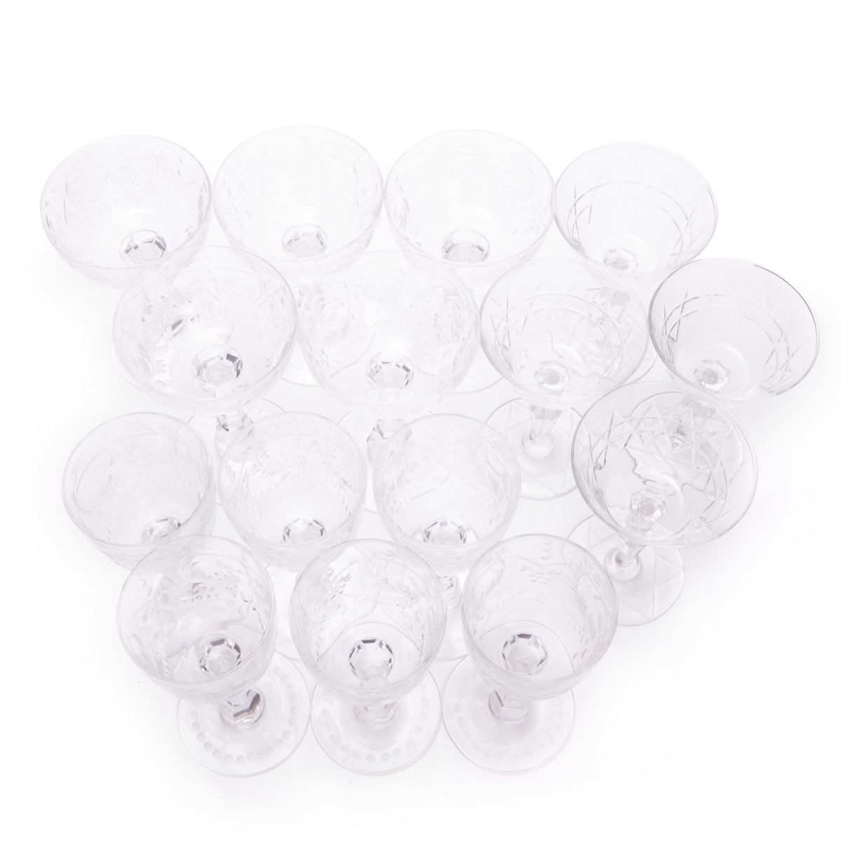 15pc HAWKES STEMWARE