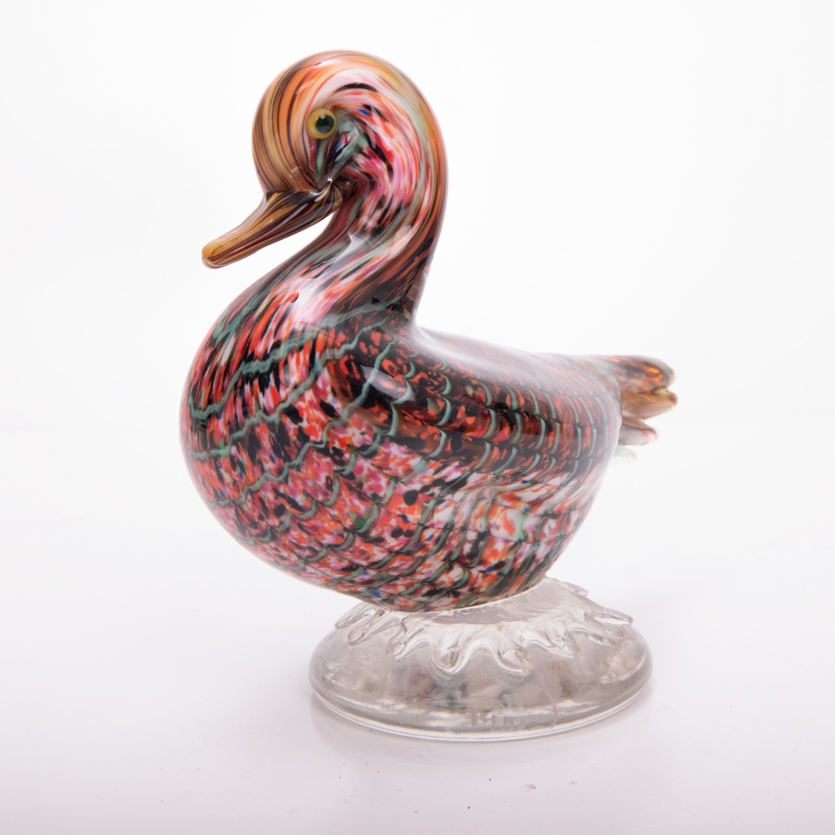 L A TOUR D'ARGENT PARIS Murano Glass Duck Figurine - Bild 4 aus 6