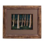 FRAMED WATERCOLOR "DANA PRESCOT" TREES 98'