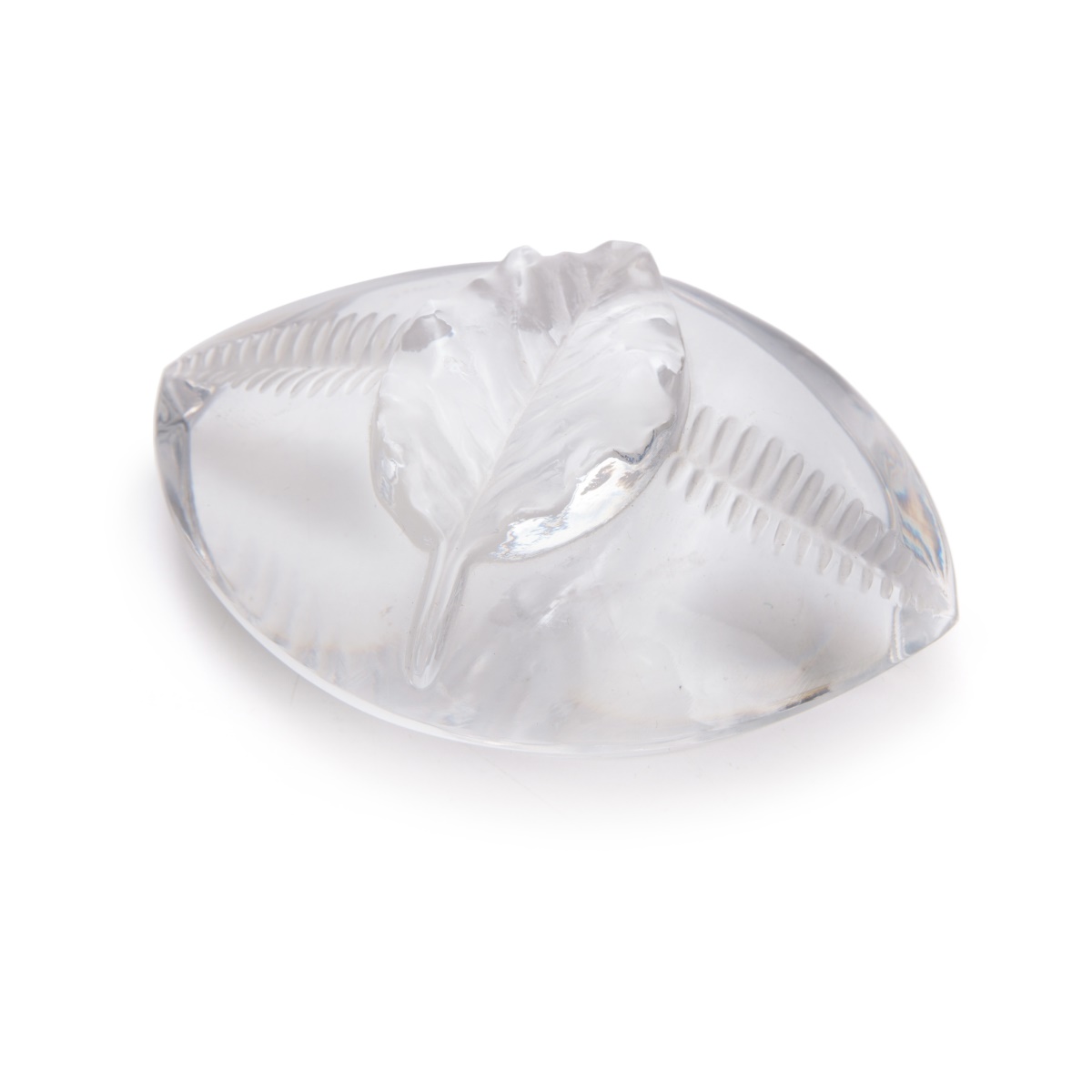 LALIQUE LEAF PAPER WEIGHT
