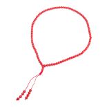 CORAL BEAD NECKLACE