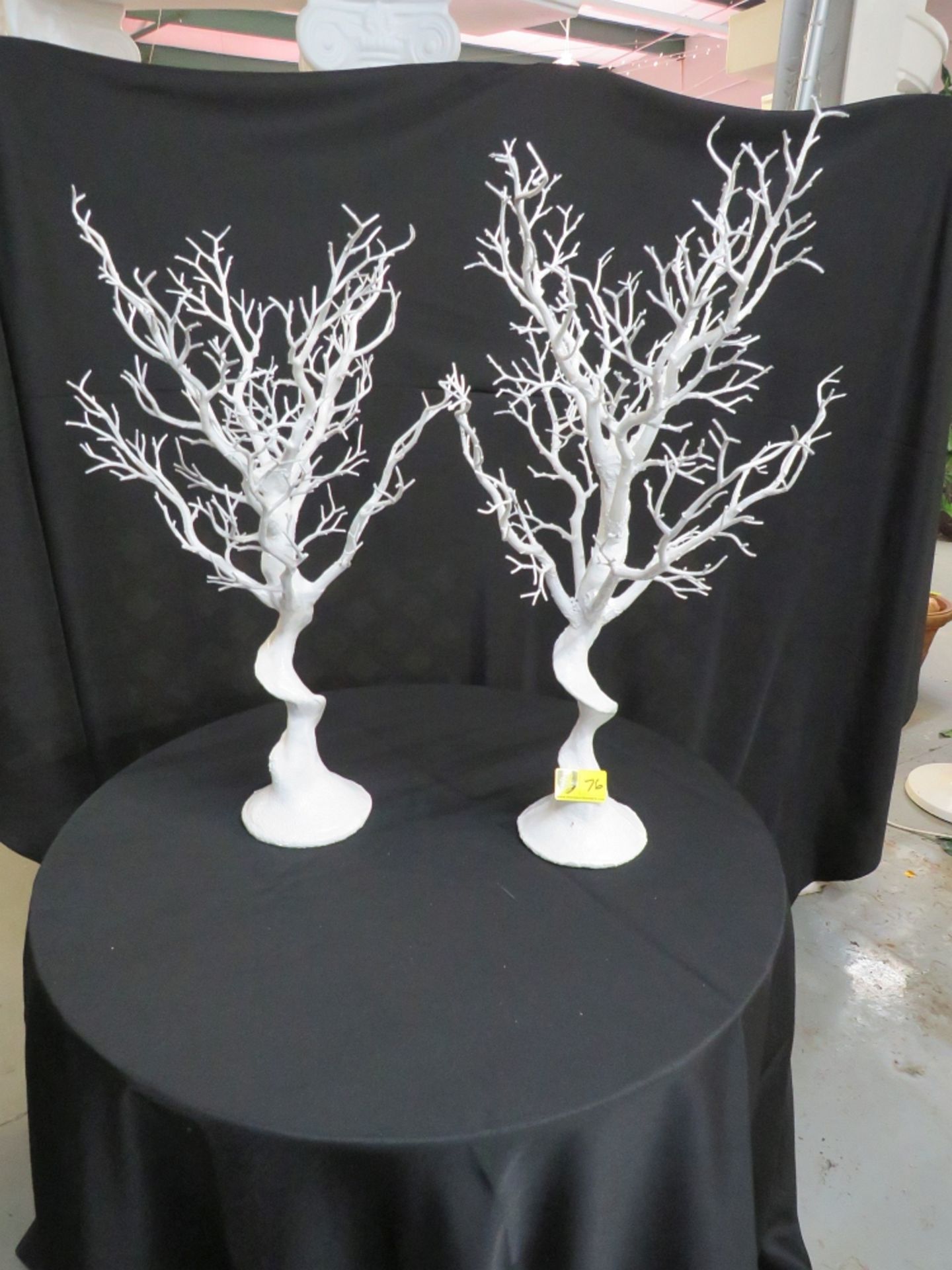 Magzanita Tree, 30" Tall, White w/ (6) Crystal Bead Strands per tree
