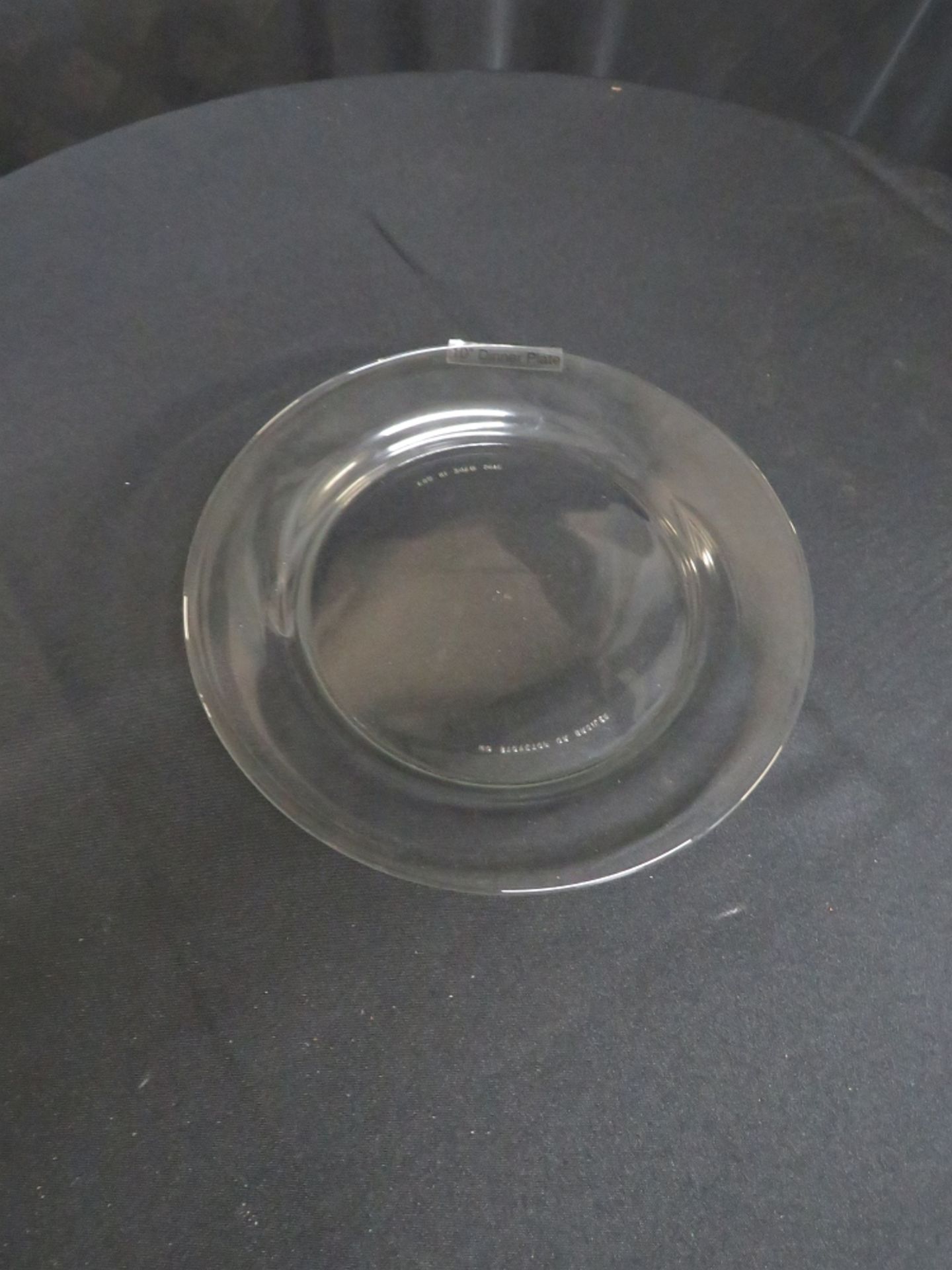Clear Glass 10" Dinner Plates (20/rack)