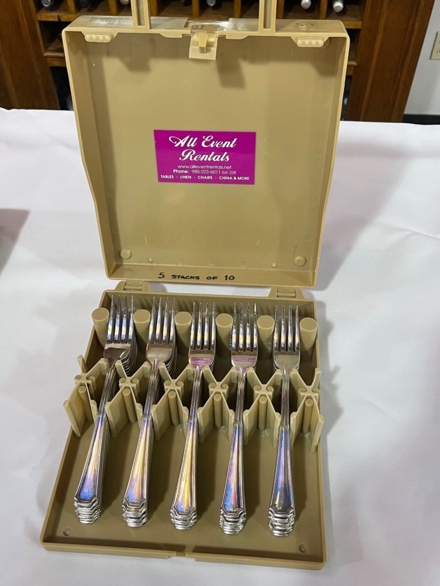 Oneida Seneca Silver Plate Hotel Flatware Dinner Fork, - Bild 2 aus 3