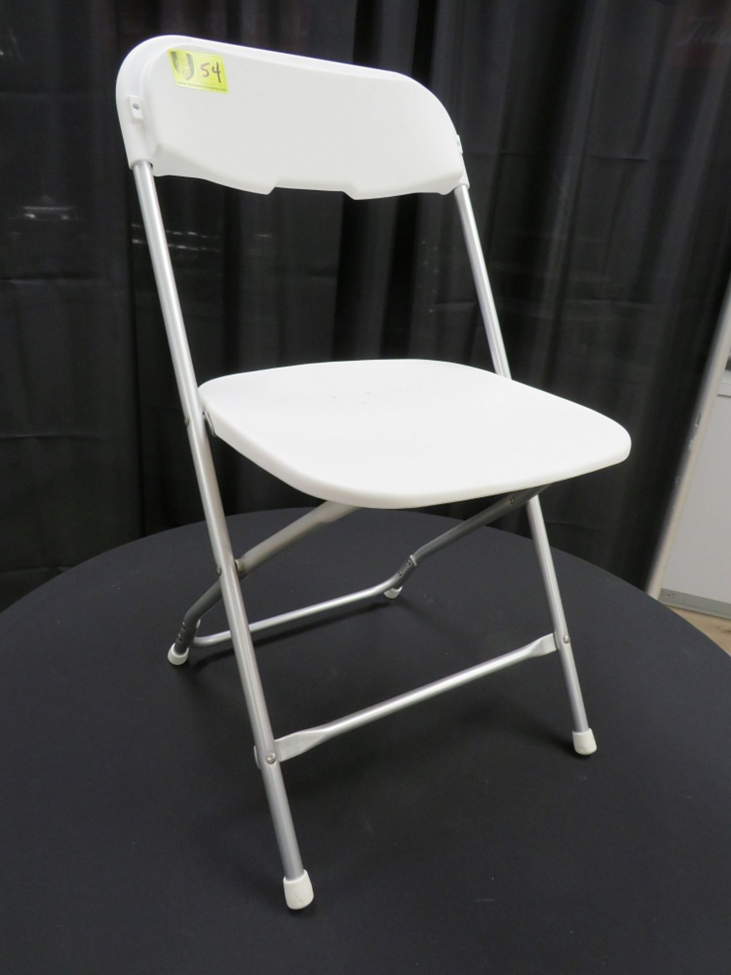 ALLOYFOLD WHITE ALUMINUM FOLDING CHAIR PURCHASED NEW IN 2020