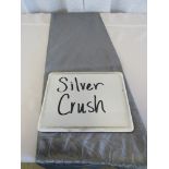 90" Round Tablecloth, Silver Crush Taffeta
