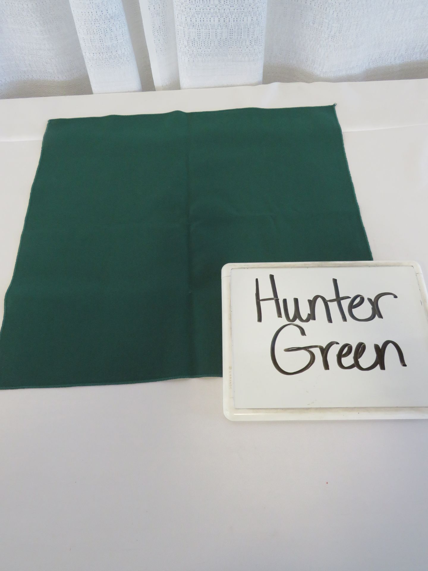 Table Skirt, 17' x 30", Hunter Green