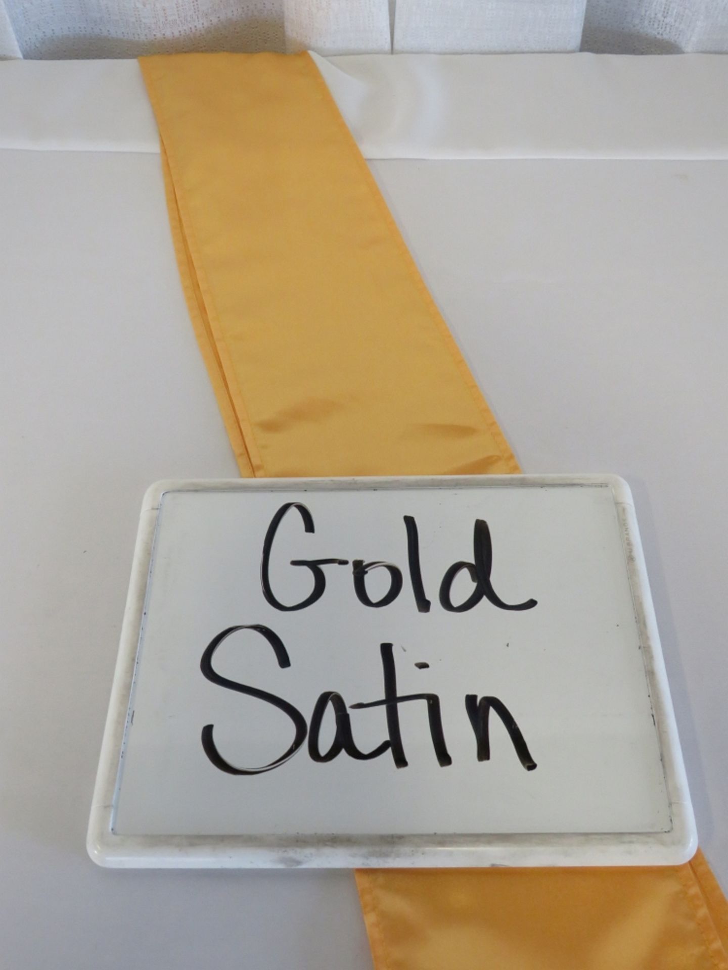 Chair Sash, Satin, Gold