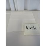 85" x 85" Tablecloth, White