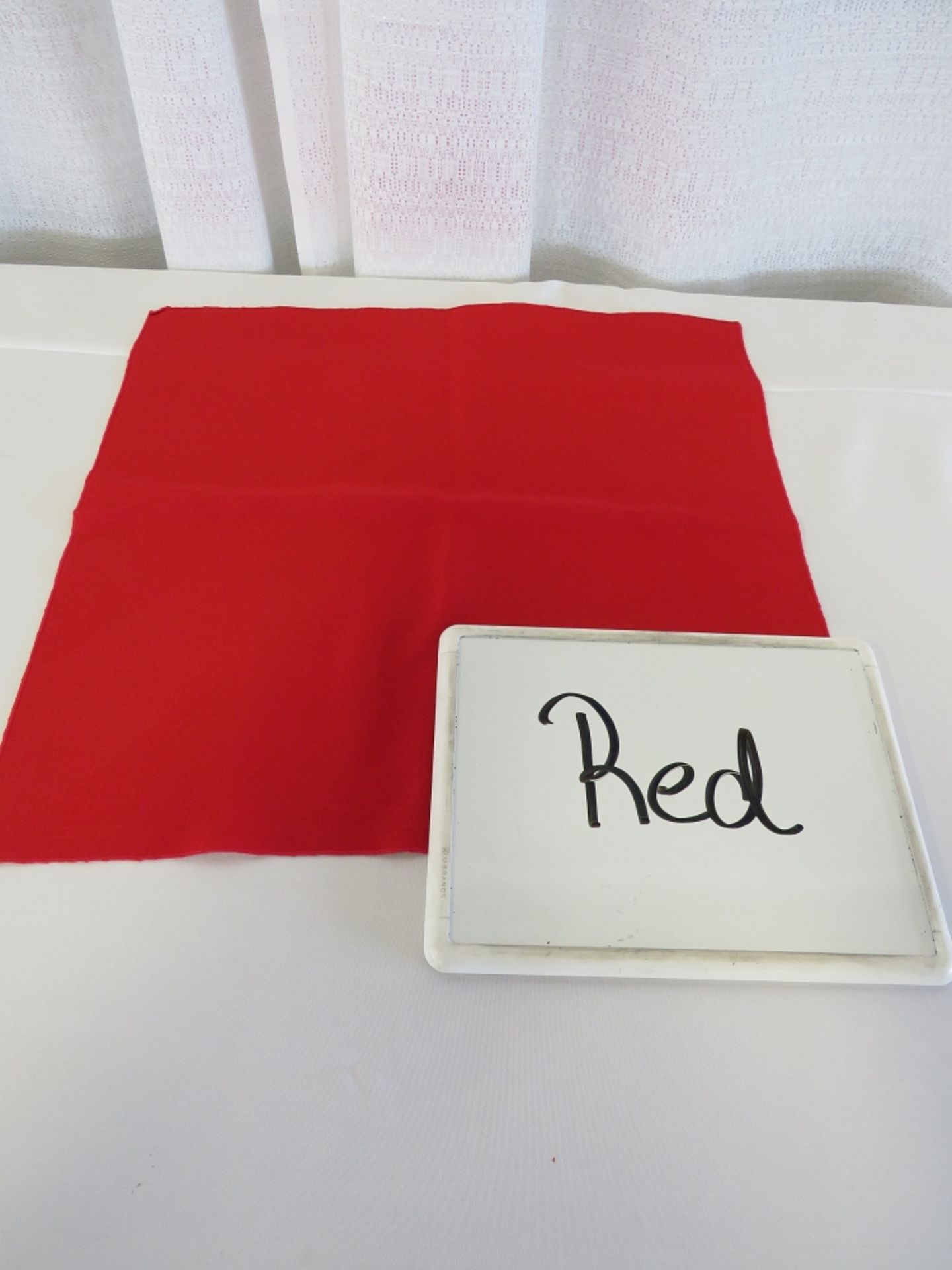 70" x 70" Tablecloth, Red