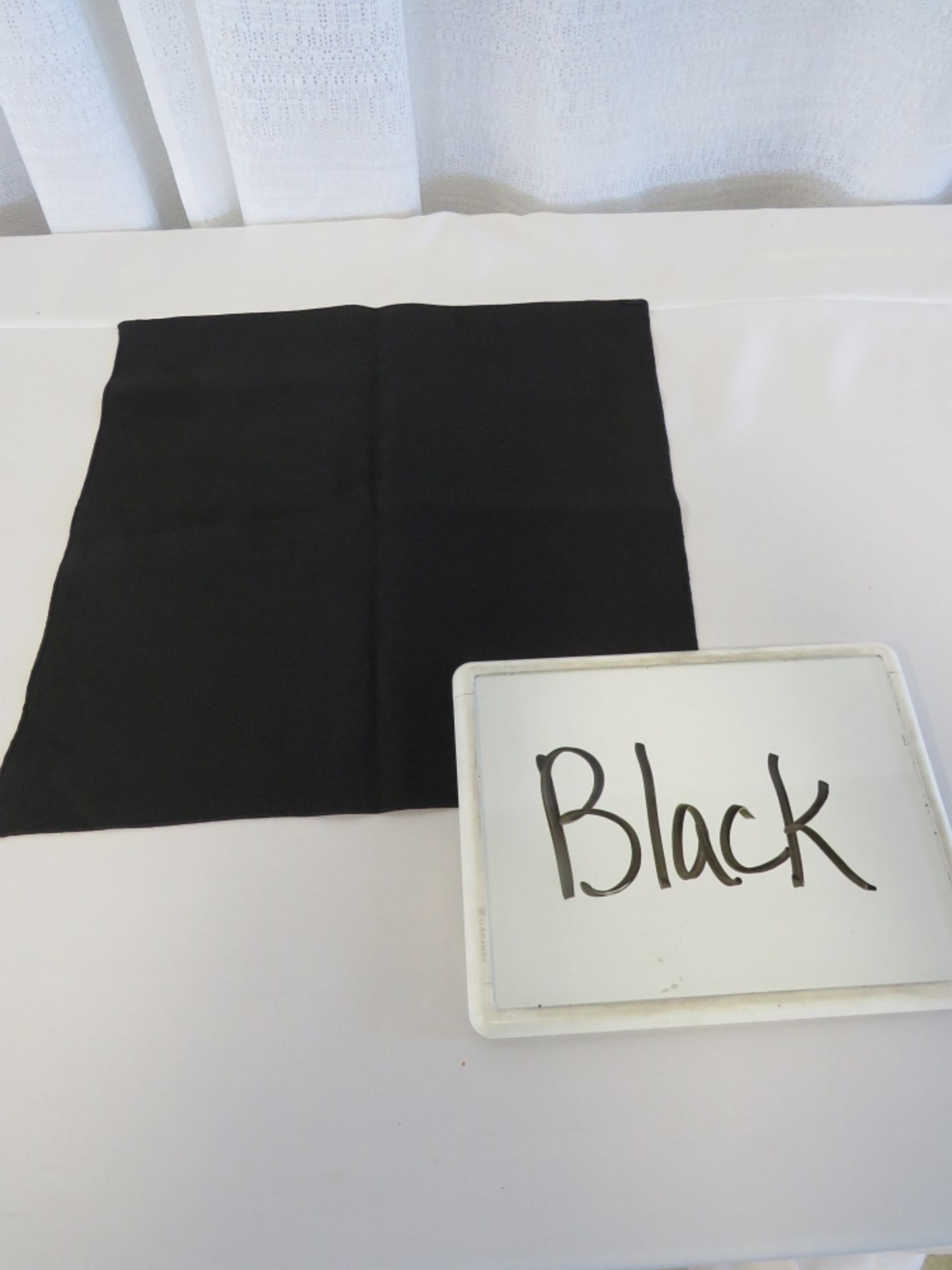 54" x 54" Tablecloth, Black