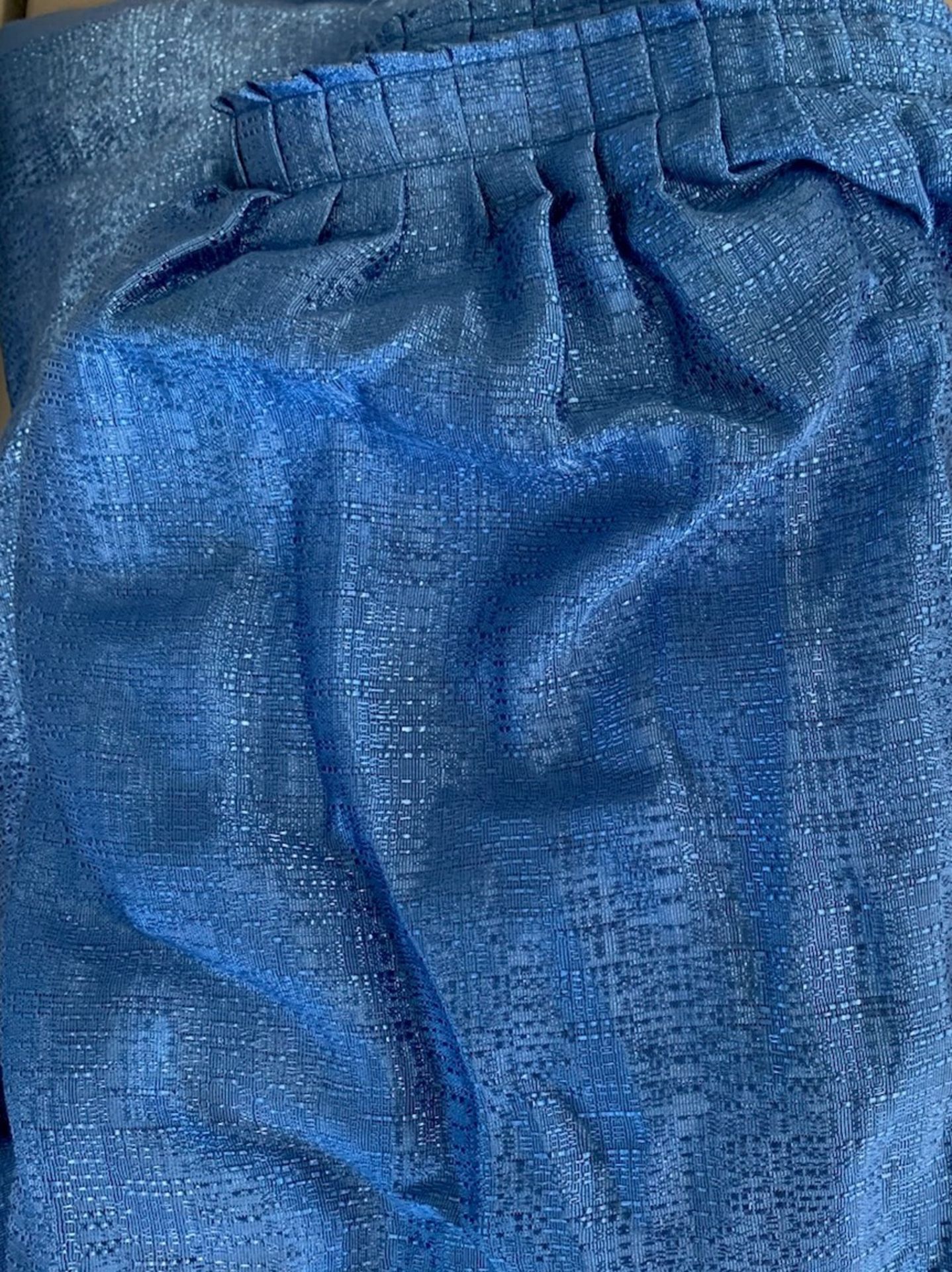 Table Skirt, 21' x 36", Royal Blue Banjo