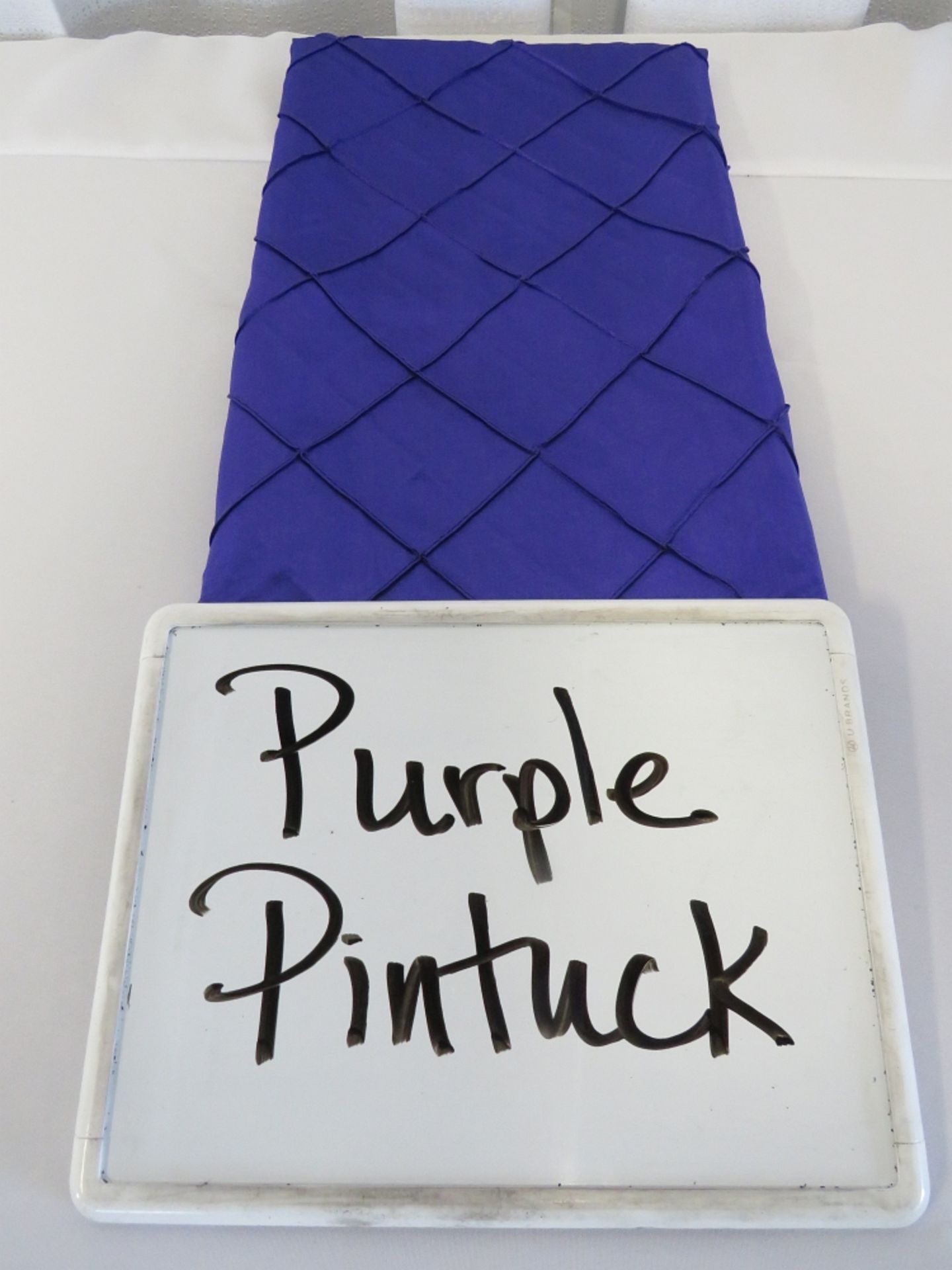 70" x 70" Tablecloth, Purple Pintuck