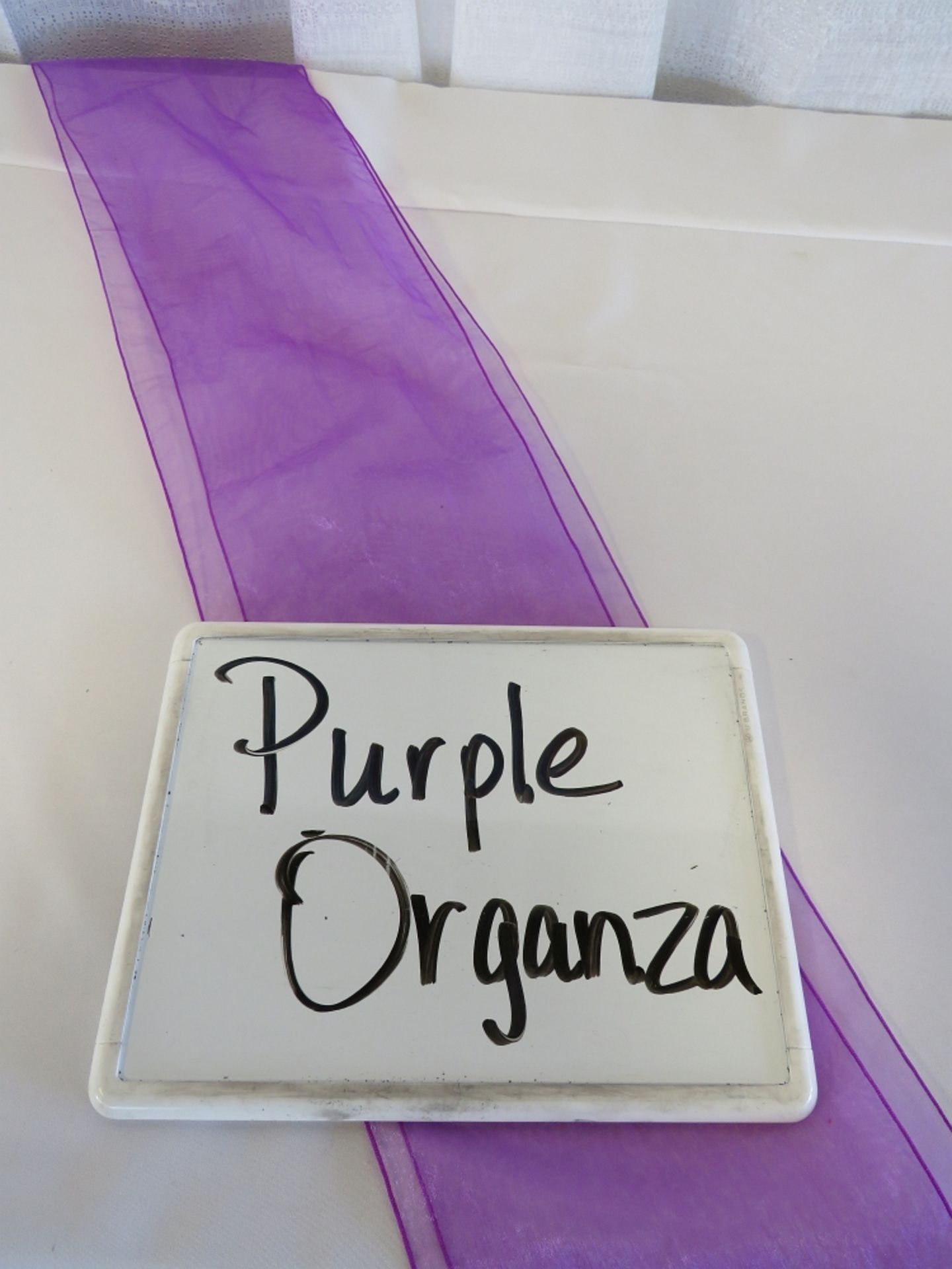 Chair Sash, Organza, Purple