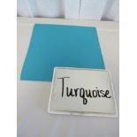 120" Round Tablecloth, Turquoise