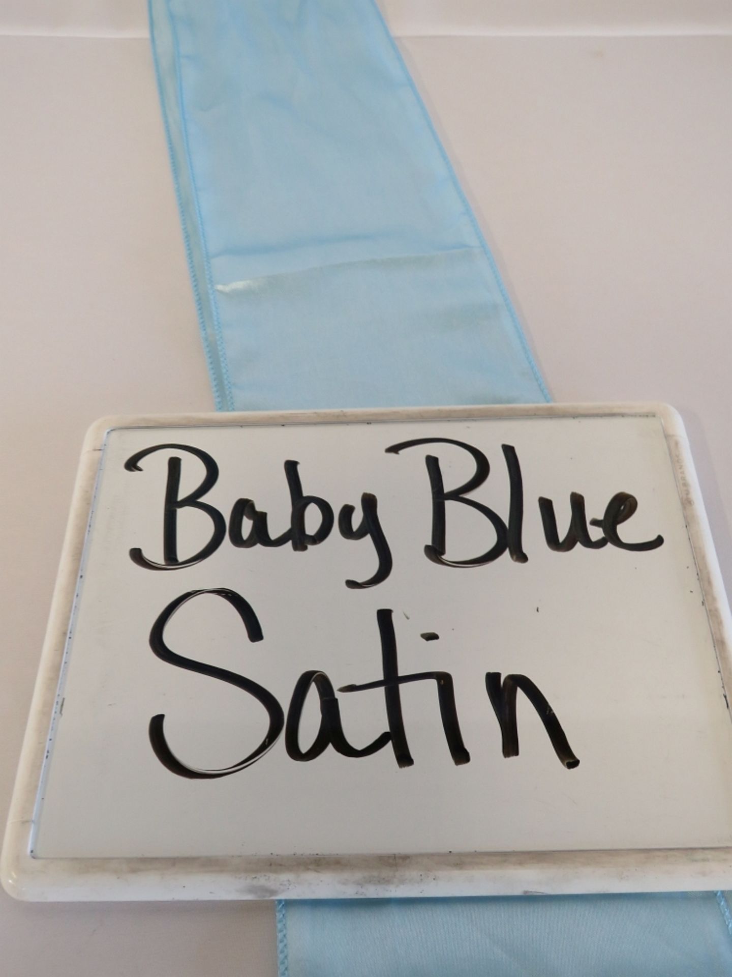 Chair Sash, Satin, Baby Blue