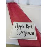 Chair Sash, Organza, Apple Red