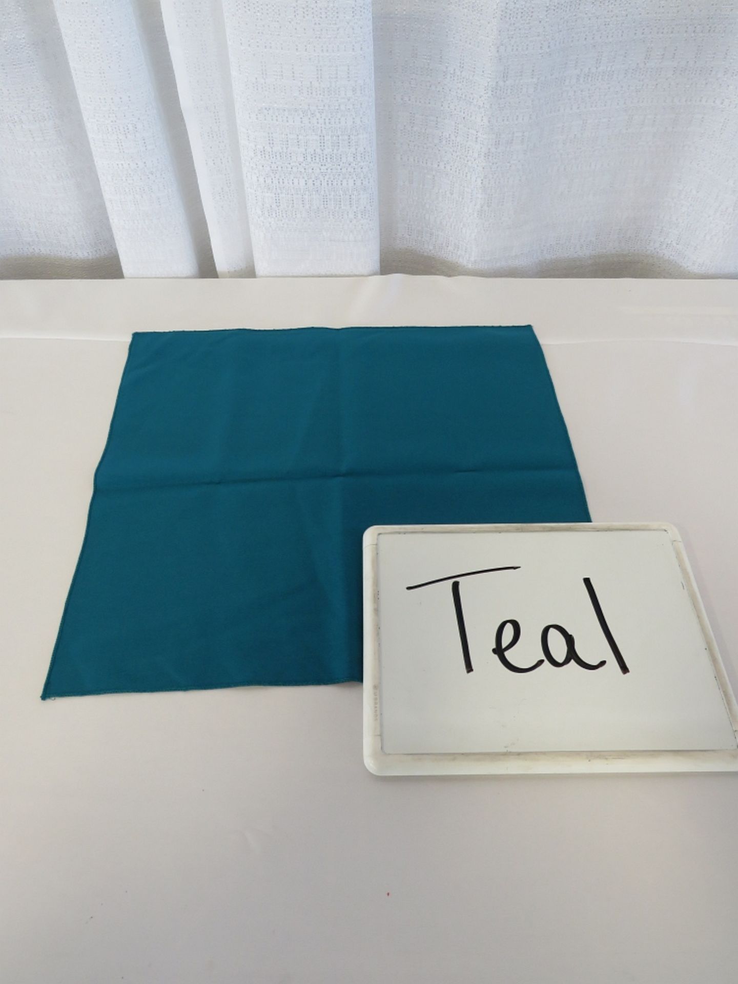 90" Round Tablecloth, Teal
