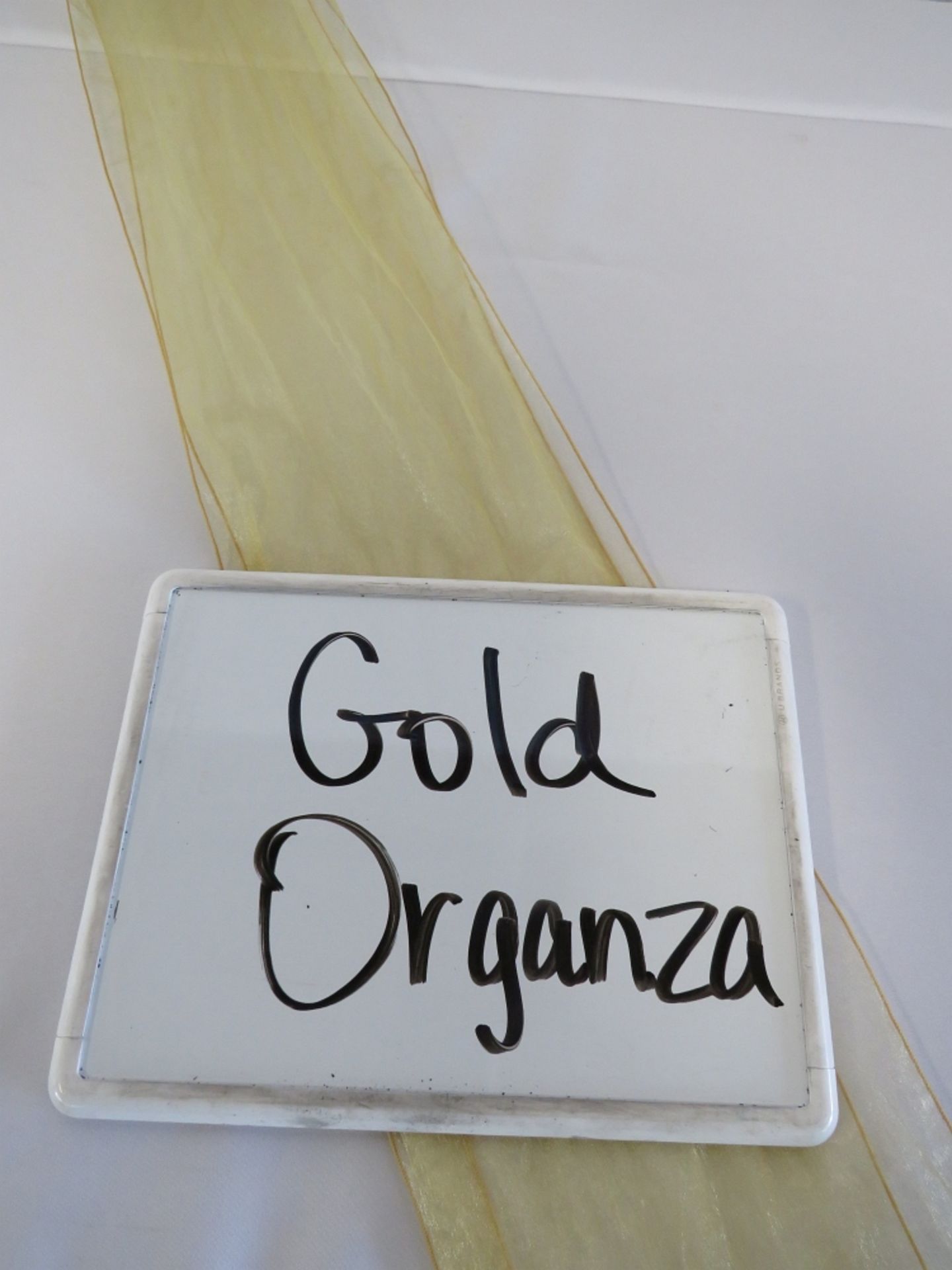 Chair Sash, Organza, Gold