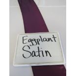 Chair Sash, Satin, Eggplant