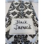 70" x 70" Tablecloth, Black Damask