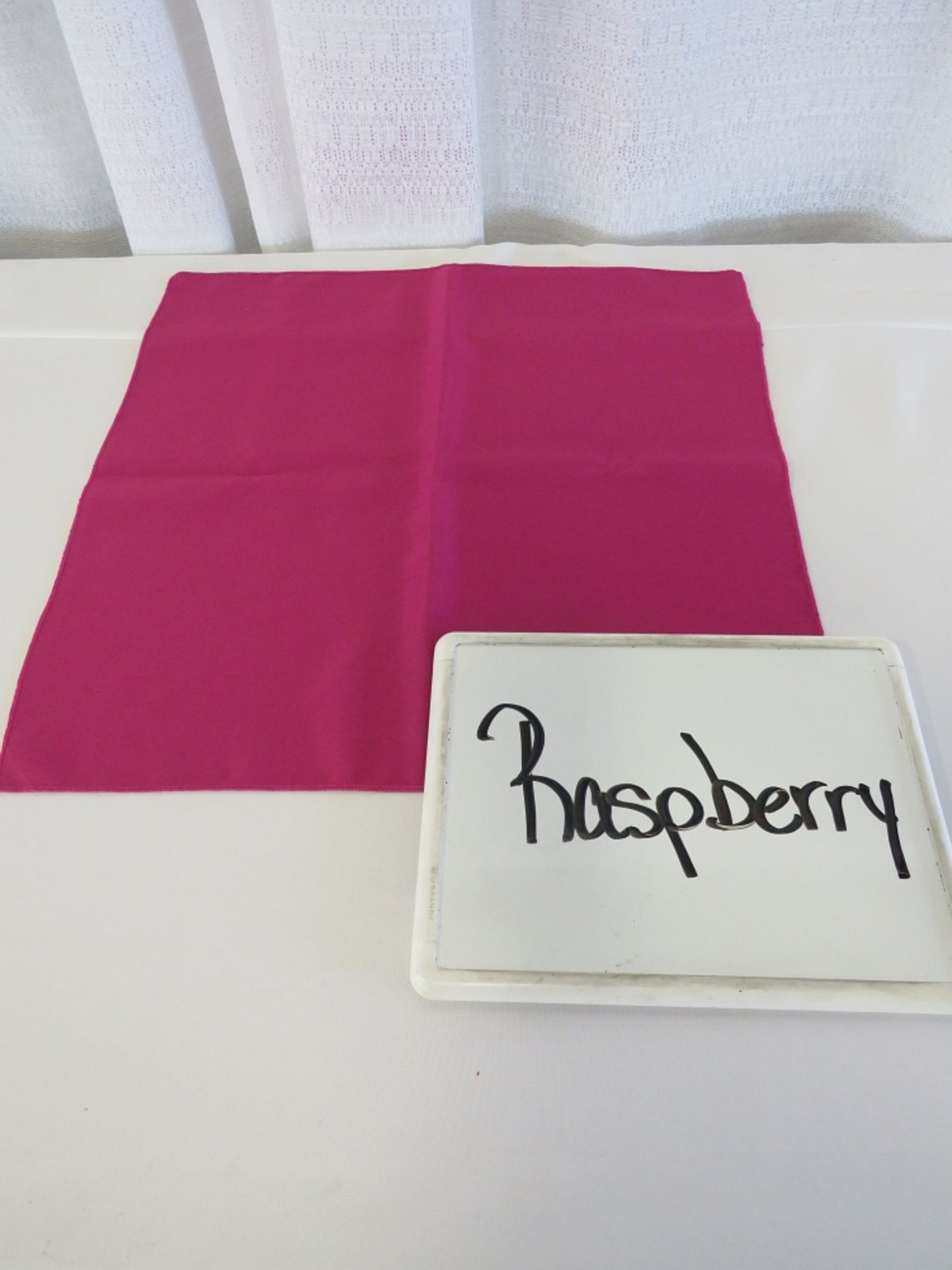 90" Round Tablecloth, Raspberry
