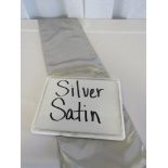 Chair Sash, Satin, Silver, 6"
