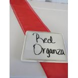 Chair Sash, Organza, Red