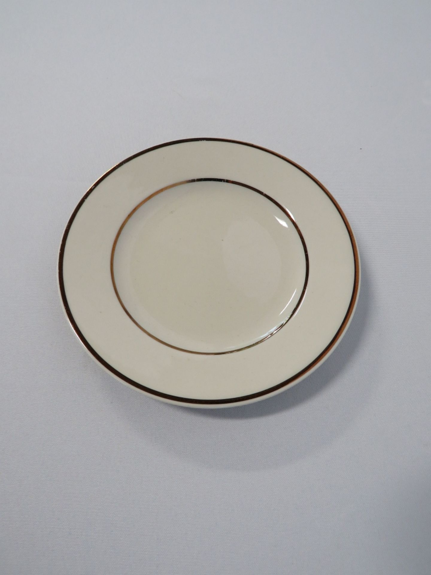 Ivory Gold Band 7" Salad Plate