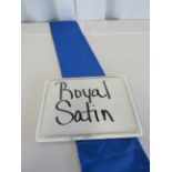 Table Skirt, 21' x 30", Royal Blue Satin