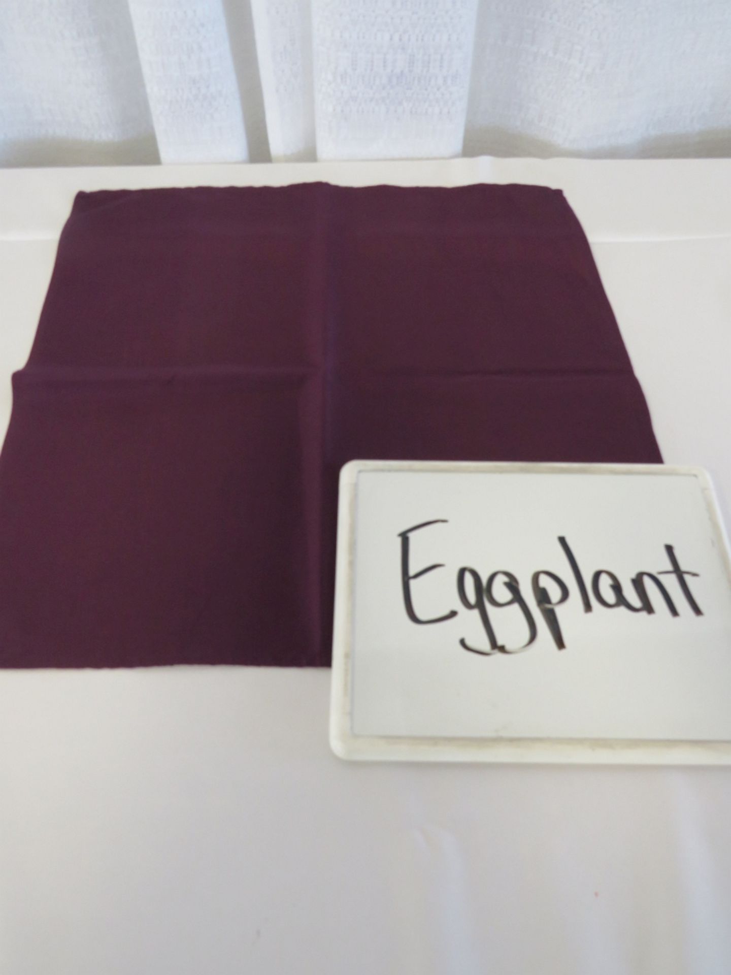 70" x 70" Tablecloth, Eggplant