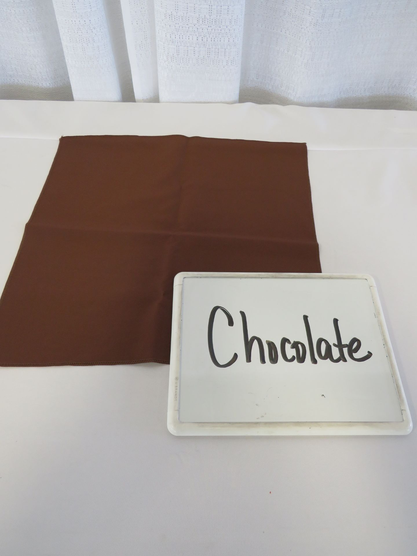 72" x 72" Tablecloth, Brown