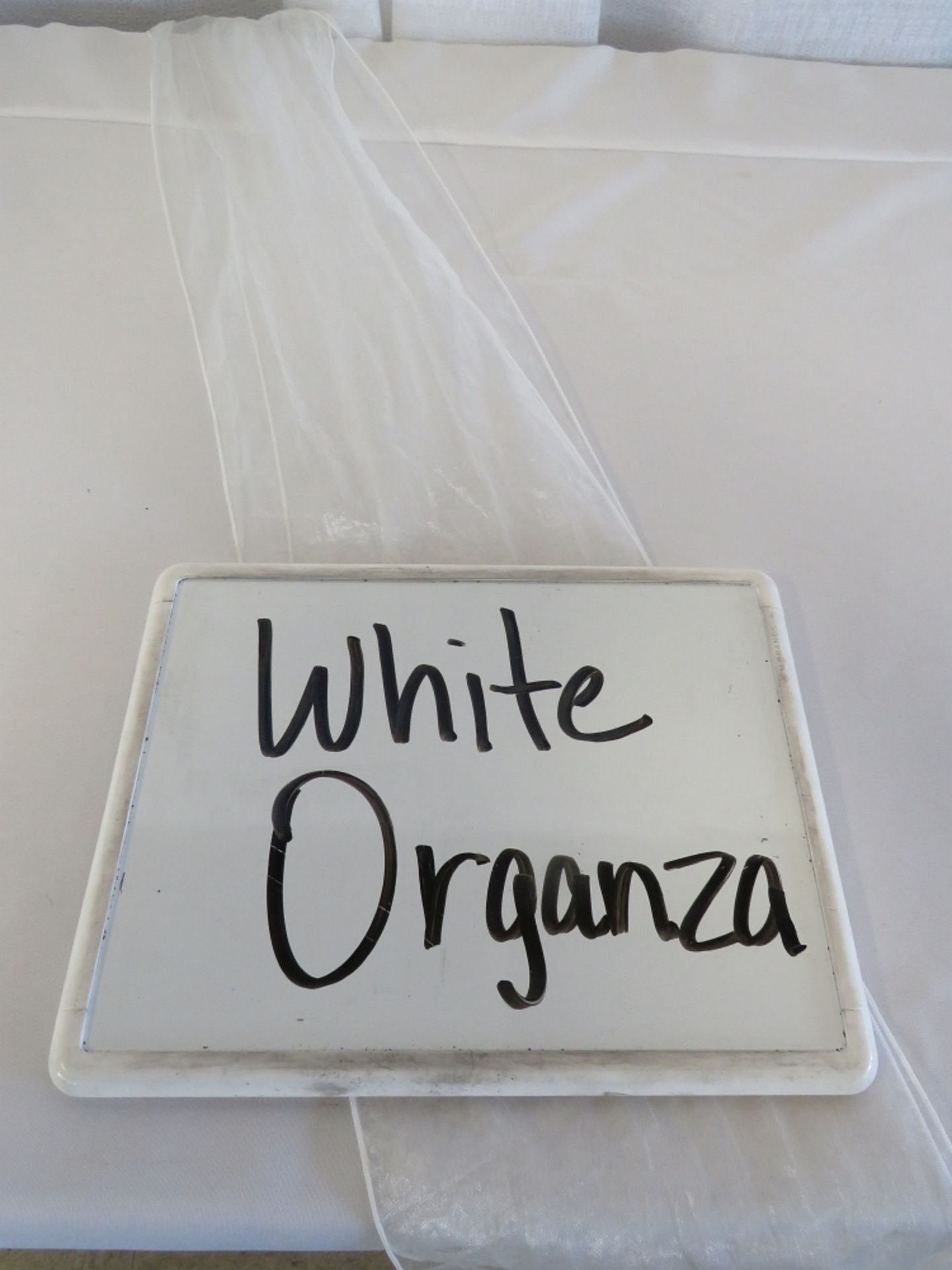 Chair Sash, Organza, White