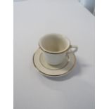 Ivory Gold Band Demitasse Cup