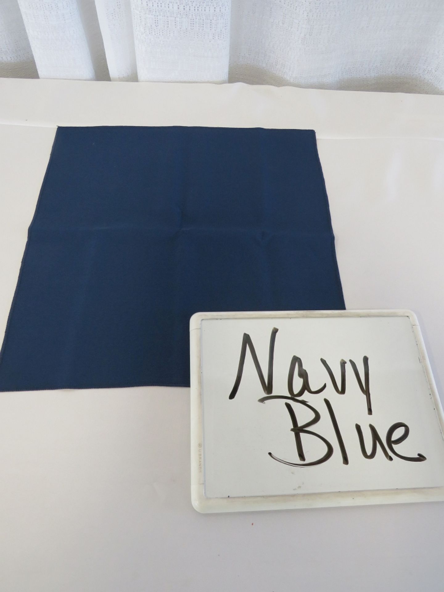 90" Round Tablecloth, Navy Blue