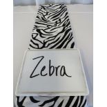 70" x 70" Tablecloth, Zebra