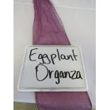 Chair Sash, Organza, Eggplant