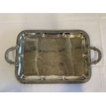 18" x13" Rectangle Silver Plate Tray