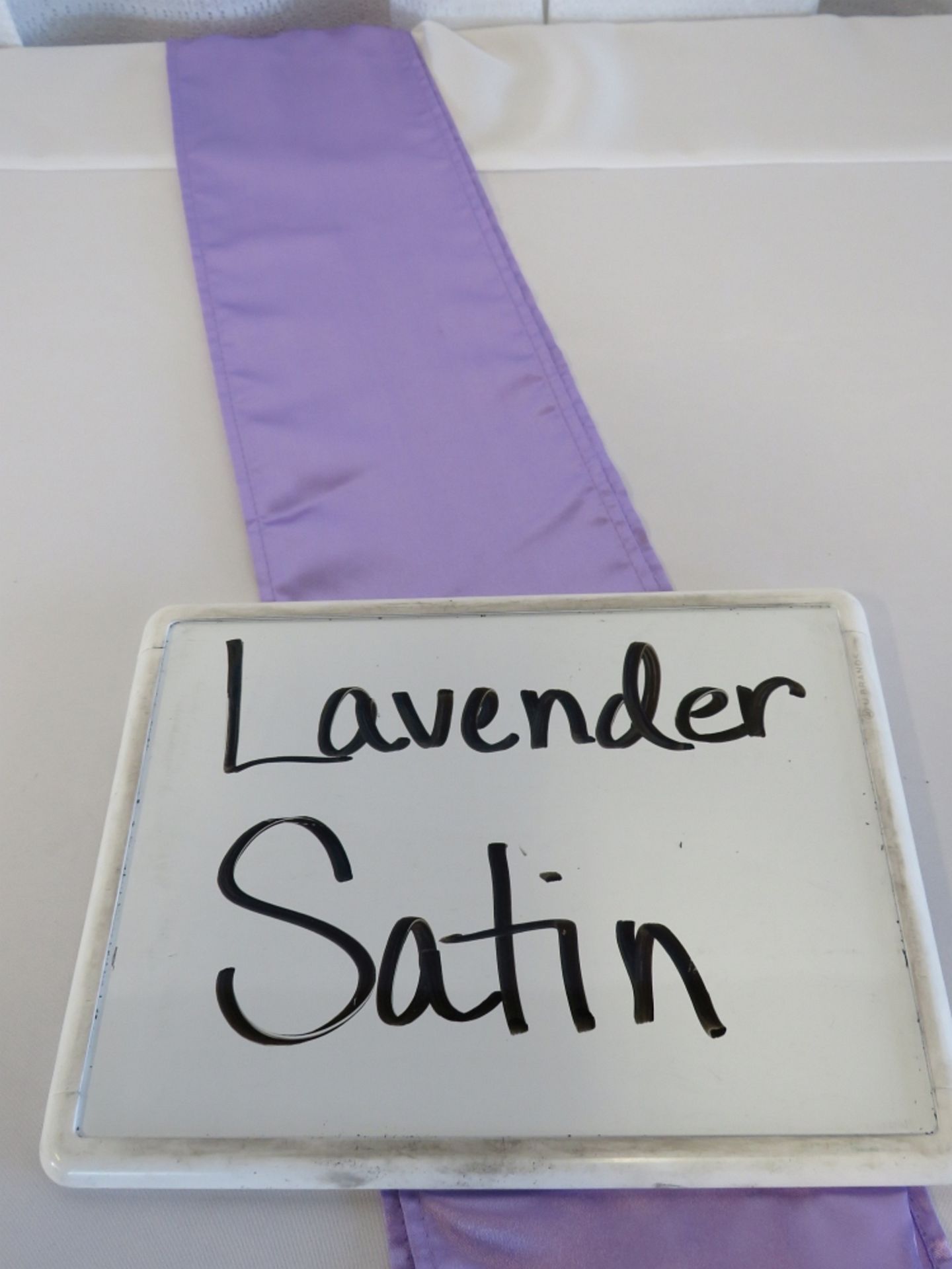 52" x 52" Tablecloth, Lavender Satin